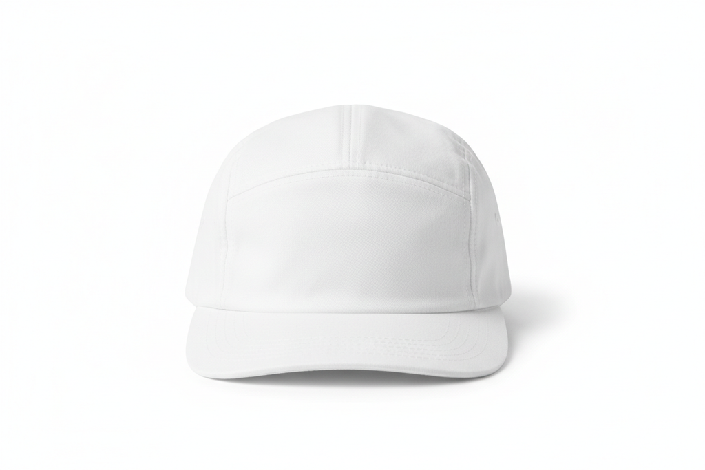 5 panel cap white