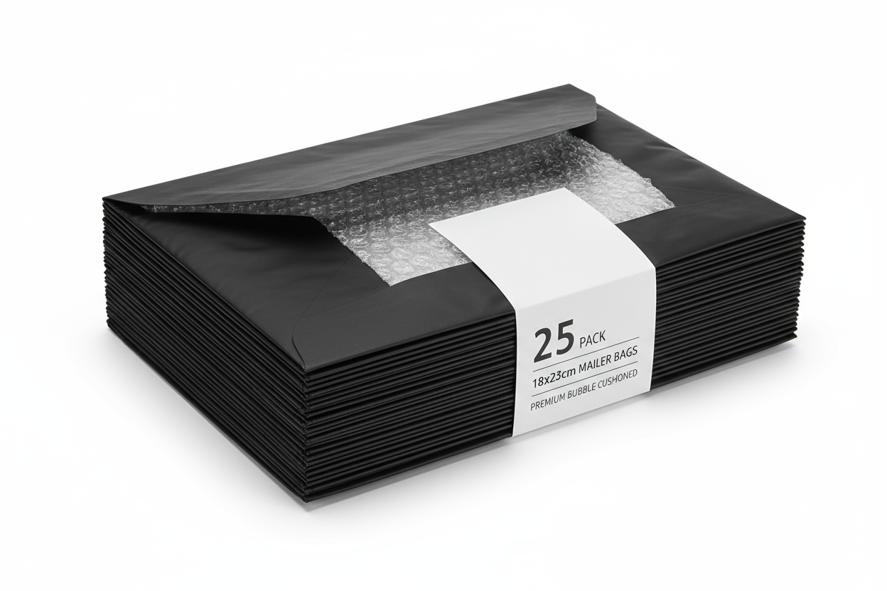 Bubble Padded Envelope 25pc 18*23 black