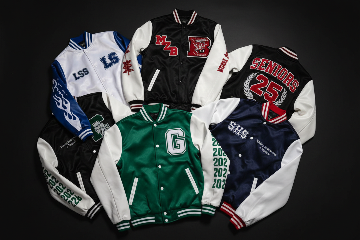 Premium Matric Jacket Flat-lay